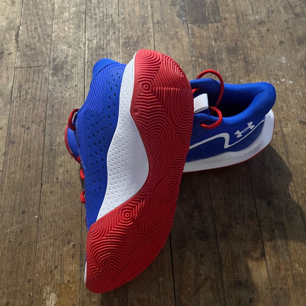 Under Armour Kids' Blue and Red Sneakers